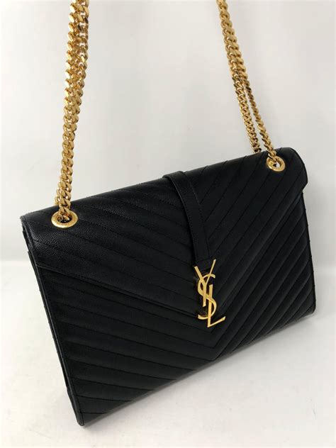 ysl black on black purse|ysl purse all black.